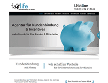 Tablet Screenshot of fairlife.co.at